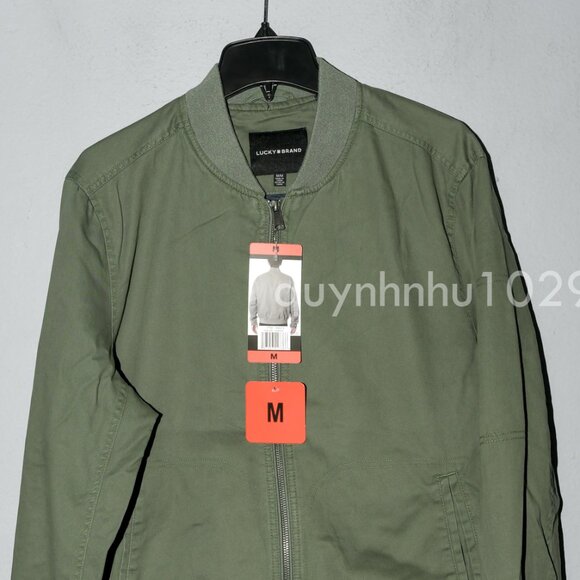 Lucky Brand Men's Bomber Jacket Full Zip - Picture 2 of 6